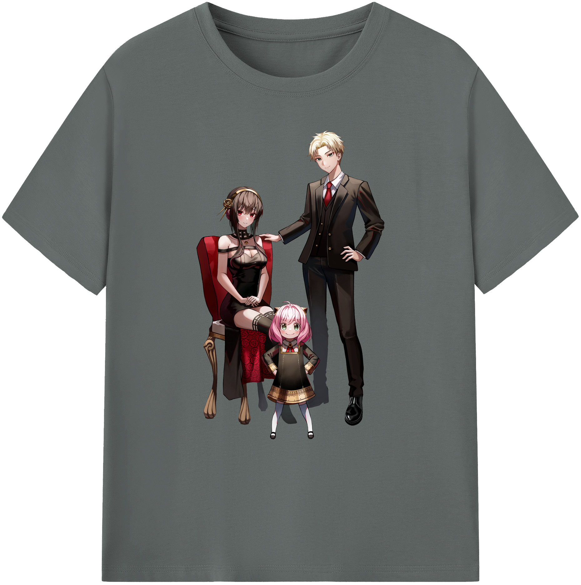 （画像用） SPY×FAMILY间谍家家酒 綿100％ メンズ半袖Tシャツ｜肌触りやわらか＆通気性